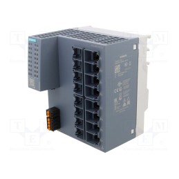 1 pcs x SIEMENS - 6GK5116-0BA00-2AC2 - Switch Ethernet, unmanaged, Number of ports: 16, 24VDC, RJ45, IP20