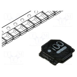 10 pcs x WALSIN - WLPN505010M100PB - Inductor: wire, SMD, 10uH, 900mA, 0.25Ω, ±20%, 4.9x4.9x1mm