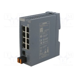 1 pcs x SIEMENS - 6GK5208-0BA00-2AB2 - Switch Ethernet, managed, Number of ports: 8, 24VDC, RJ45, IP20