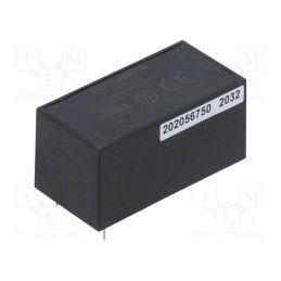 1 pcs x TDK-LAMBDA - KPSB6-5-E - Converter: AC/DC, 6W, 90÷264VAC, 5VDC, Iout: 1.2A, 78%, THT, KPSB6