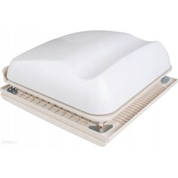 Fiamma turbo vent 12v camper roof window with fan 28x28 f white front