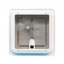 Fiamma turbo vent 12v camper roof window with fan 28x28 f white front