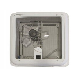 Fiamma turbo vent 12v camper roof window with fan 28x28 f white front