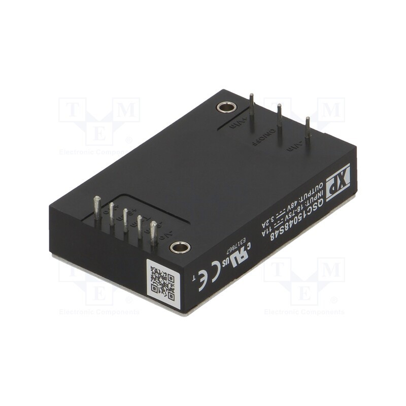 1 pcs x XP POWER - QSC15048S48 - Converter: DC/DC, 150W, Uin: 18÷75V, Uout: 48VDC, Iout: 3.2A, 285kHz