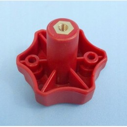 Knob for trunk handles with threaded nut