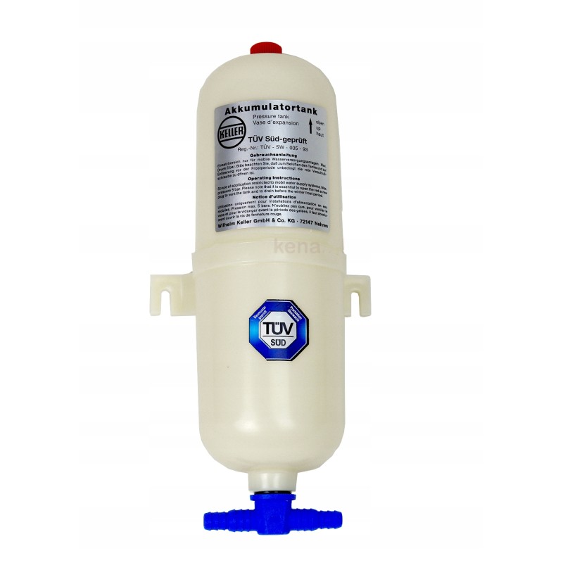 Water pressure equalizing tank, accumulator bulb