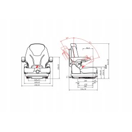 Suspension seat forklift