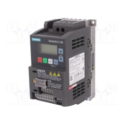1 pcs x SIEMENS - 6SL3210-5BB13-7UV1 - Inverter, Max motor power: 0.37kW, Usup: 200÷240VAC, 0÷599Hz, IN: 6