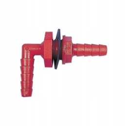 Angled water connector 10-12 mm for a camper