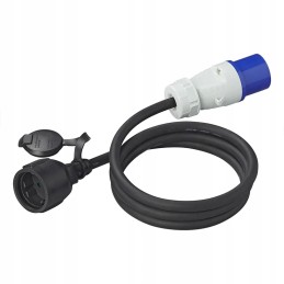 Adapter cee plug to 230v socket, 1 5m cable, camper