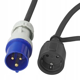 Adapter cee plug to 230v socket, 1 5m cable, camper