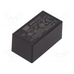 1 pcs x MEAN WELL - MPM-10-3.3 - Converter: AC/DC, 8.3W, 80÷264VAC, 3.3VDC, Iout: 2.5A, OUT: 1, 78%