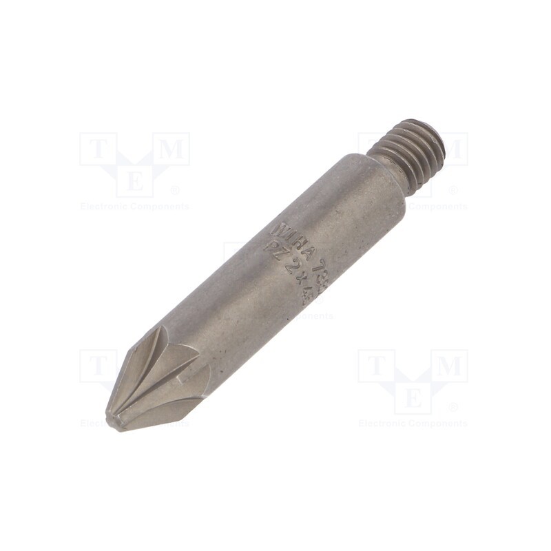 1 pcs x WIHA - 4670 - Screwdriver bit, Pozidriv®, PZ2, Overall len: 45mm, Mounting: M6