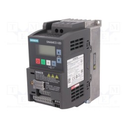 1 pcs x SIEMENS - 6SL3210-5BB17-5UV1 - Inverter, Max motor power: 0.75kW, Usup: 200÷240VAC, 0÷599Hz, IN: 6