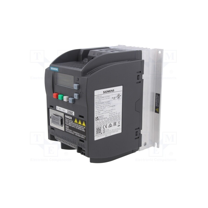 1 pcs x SIEMENS - 6SL3210-5BE17-5CV0 - Inverter, 0.75kW, 3x400VAC, 3x380÷480VAC, for wall mounting, IN: 6