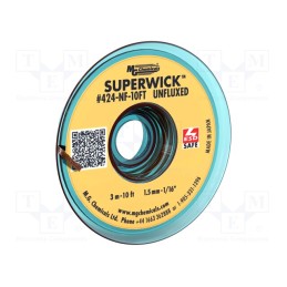 1 pcs x MG CHEMICALS - 424-NF-10FT - Tape: desoldering, flux free, W: 1.5mm, L: 3m, ESD