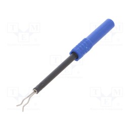 1 pcs x SCHu00dcTZINGER - ZPK 8066 NI / BL - Probe tip, 1A, blue, Socket size: 4mm, Plating: nickel plated, 3mΩ
