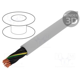 1 m x HELUKABEL - 23370 - Wire, JZ-500-PUR, 18G1.5mm2, unshielded, 300V,500V, Cu, stranded