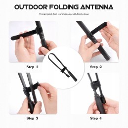 Outdoor walkie talkie antenna