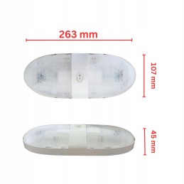 LED ceiling lamp 12v 24v with on off switch for camper trailer boat