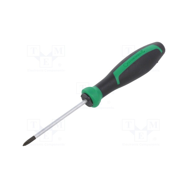1 pcs x STAHLWILLE - 46303000 - Screwdriver, Phillips, PH0, DRALL+, Blade length: 60mm