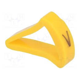 1 pcg x KURANT - MZ-4/V -AS - Markers, Marking: V, 10÷16mm, H: 21mm, A: 15mm, -30÷100°C, leaded