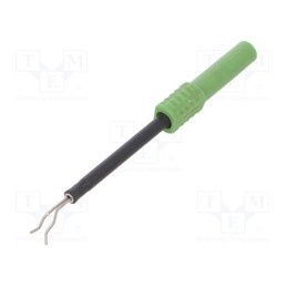 1 pcs x SCHu00dcTZINGER - ZPK 8066 NI / GN - Probe tip, 1A, green, Socket size: 4mm, Plating: nickel plated