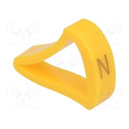 1 pcg x KURANT - MZ-4/N -AS - Markers, Marking: N, 10÷16mm, H: 21mm, A: 15mm, -30÷100°C, leaded