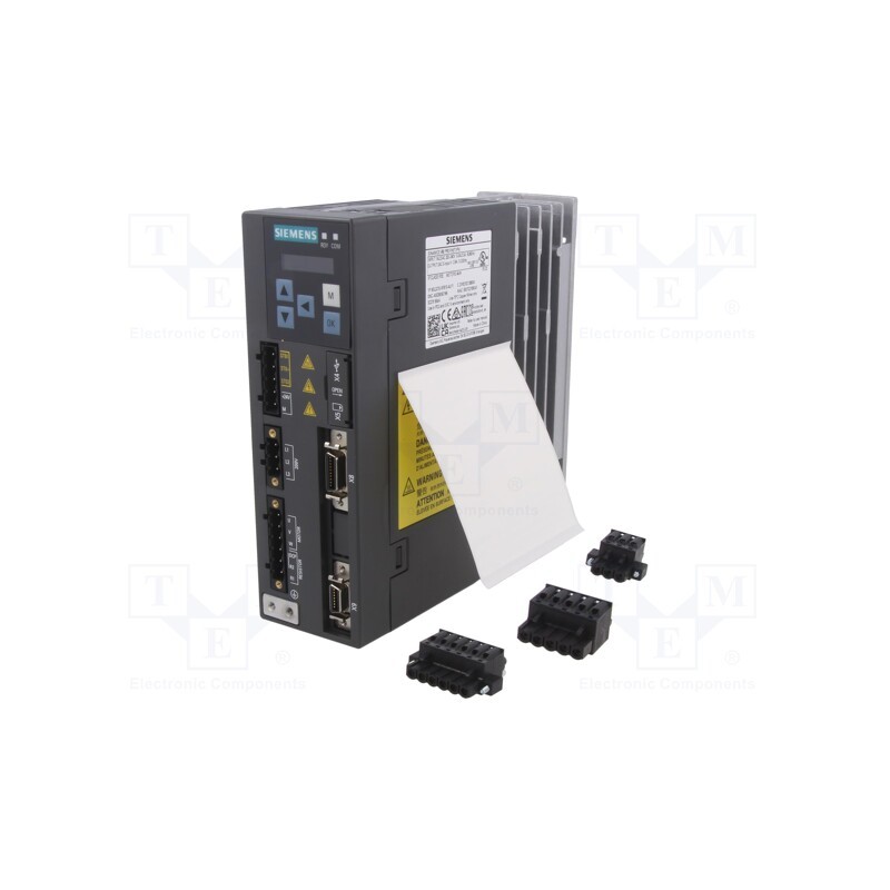 1 pcs x SIEMENS - 6SL3210-5FB10-4UF1 - Inverter, SINAMICS V90, 200÷240VAC, 7.8A, 0÷45°C, IP20, Digit.in: 4