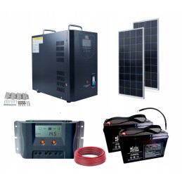 Solar kit off grid power plant 2000va 2000wh agm