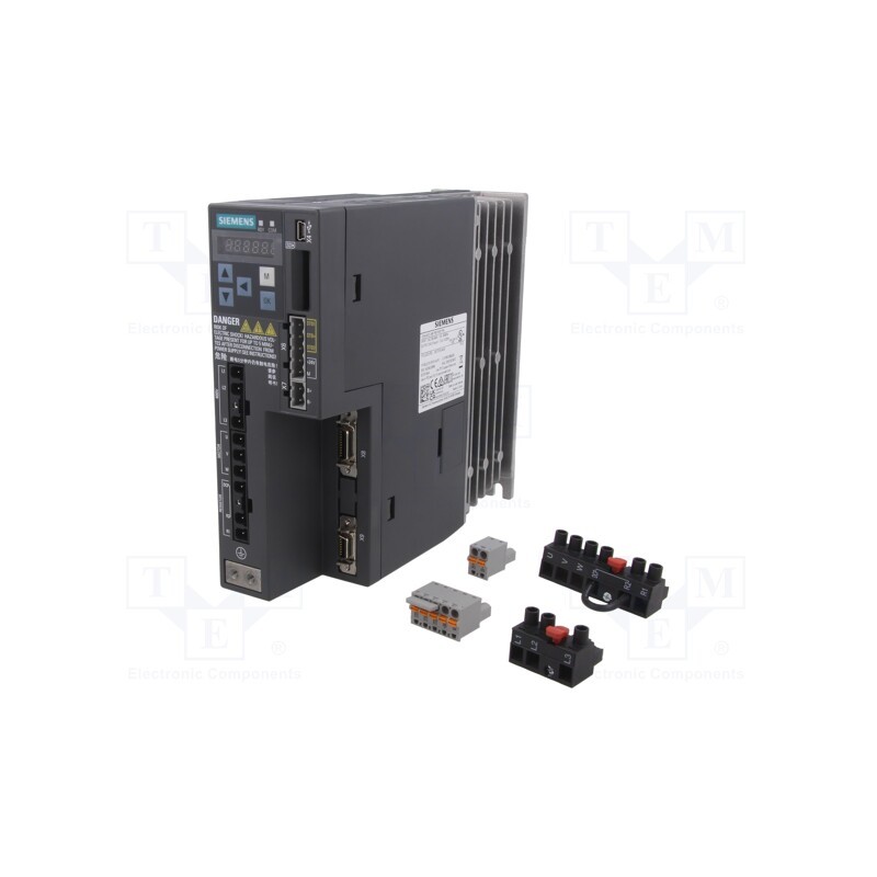 1 pcs x SIEMENS - 6SL3210-5FE10-4UF0 - Inverter, SINAMICS V90, 3x380÷480VAC, 3.6A, 0÷45°C, IP20