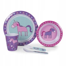 Children's tableware 4pcs unicorns camper set