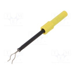 1 pcs x SCHu00dcTZINGER - ZPK 8188 NI / GE - Probe tip, 1A, yellow, Socket size: 4mm, Plating: nickel plated