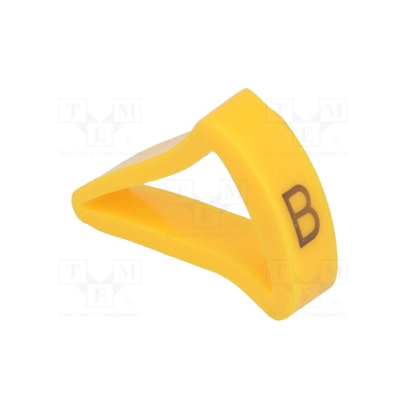 1 pcg x KURANT - MZ-4/B -AS - Markers, Marking: B, 10÷16mm, H: 21mm, A: 15mm, -30÷100°C, leaded