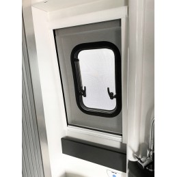 Adria Twin Supreme 2019 bathroom window mosquito net
