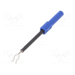 1 pcs x SCHu00dcTZINGER - ZPK 8188 NI / BL - Probe tip, 1A, blue, Socket size: 4mm, Plating: nickel plated, 3mΩ