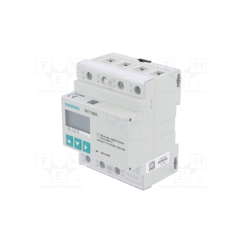1 pcs x SIEMENS - 7KT1665 - Module: meter, for DIN rail mounting, IP20, 90x71.6x63mm, 80A