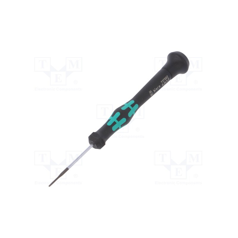 1 pcs x WERA - 5117992001 - Screwdriver, slot, precision, 1,2x0,2mm, Kraftform Micro