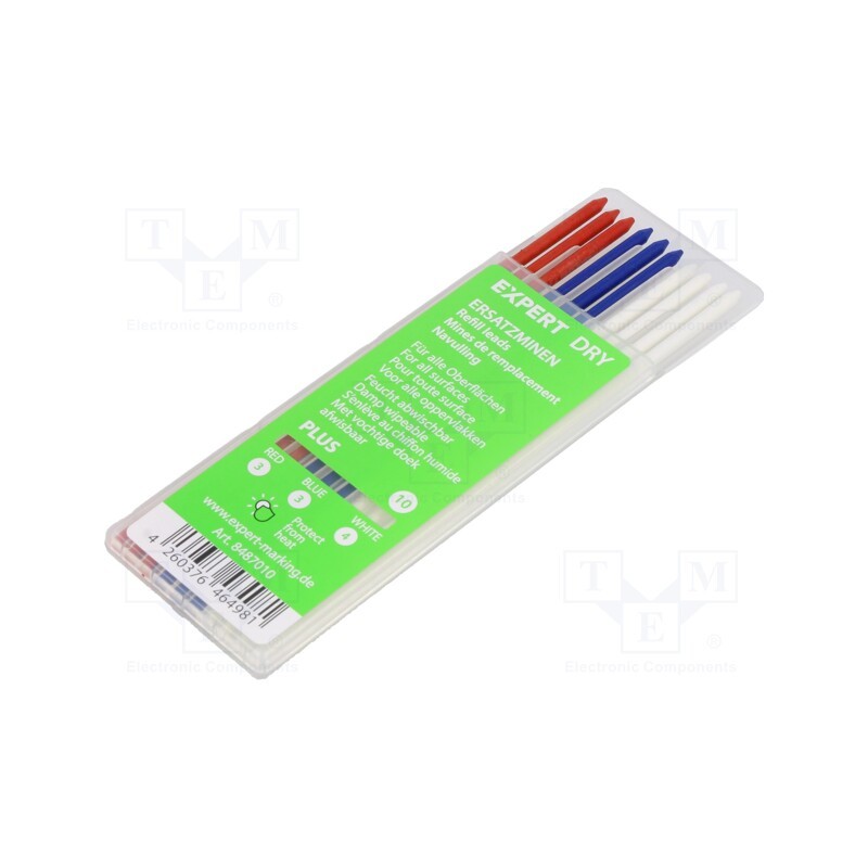 1 pcg x EXPERT - 8487010 - Scriber, 2.8mm, 10pcs, white,red,blue