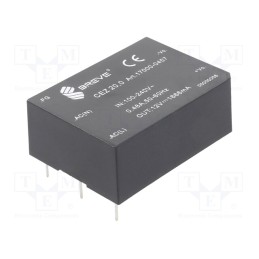 1 pcs x BREVE TUFVASSONS - 17000-0457 - Converter: AC/DC, 20W, 85÷265VAC, Usup: 120÷380VDC, Uout: 12VDC