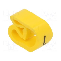 1 pcg x PARTEX - PA-30006AV40.L - Markers, Marking: L, 8÷16mm, PVC, yellow, -30÷60°C, leaded, PA-3