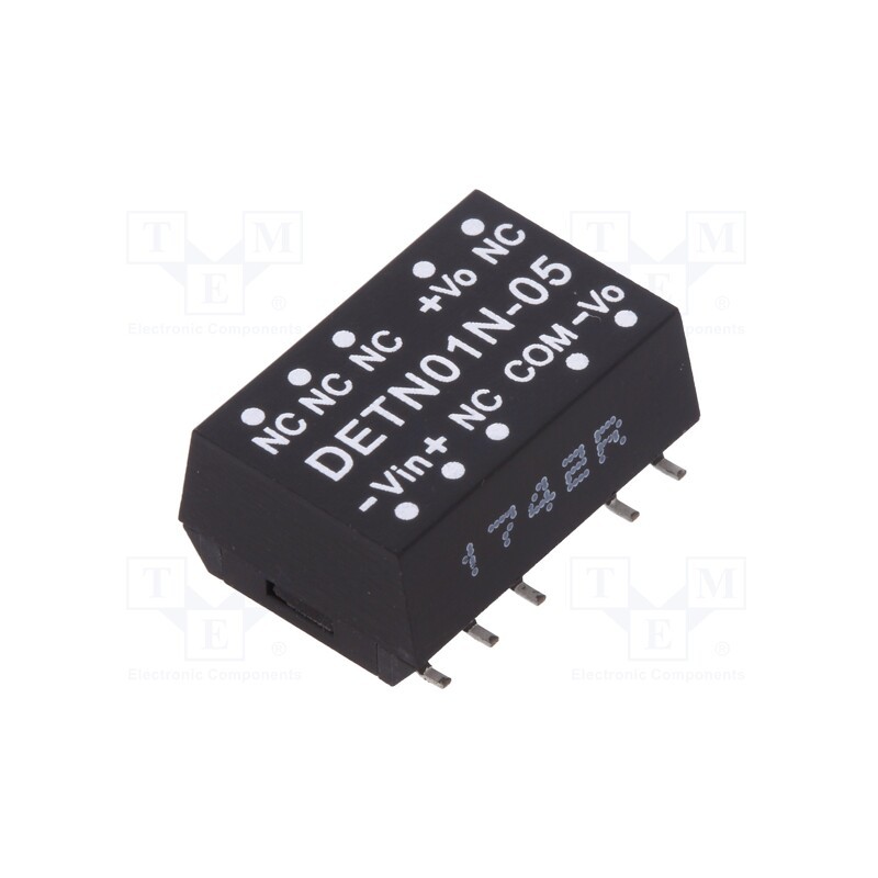 1 pcs x MEAN WELL - DETN01N-05 - Converter: DC/DC, 1W, Uin: 21.6÷26.4V, Uout: 5VDC, Uout2: -5VDC, SMD