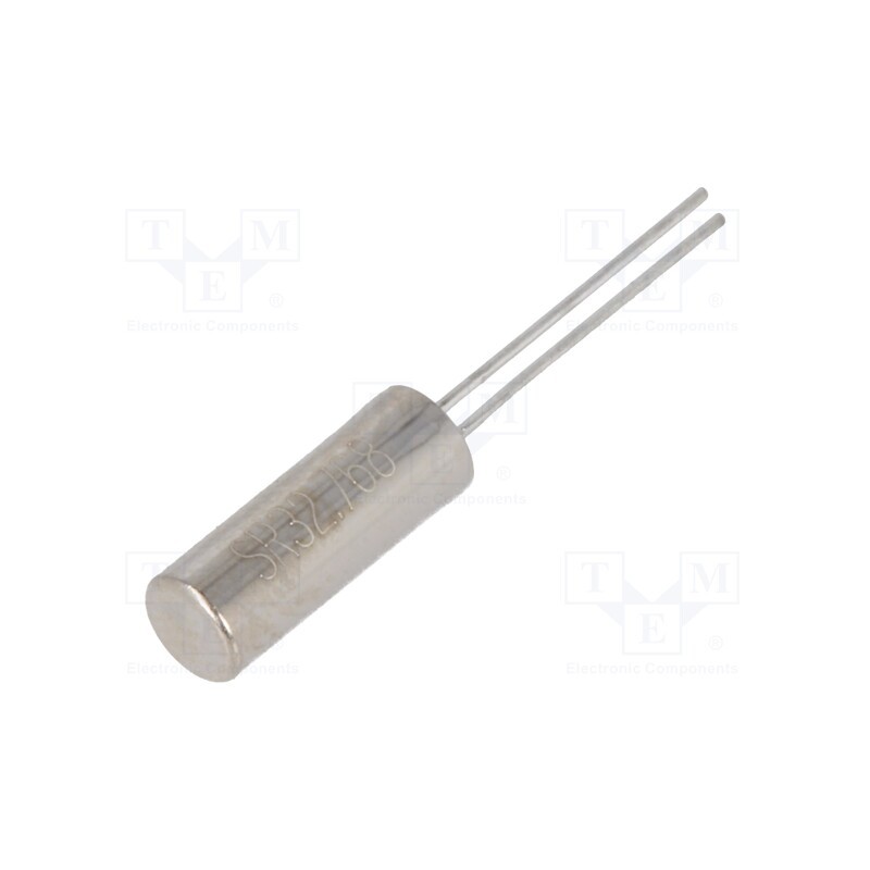 10 pcs x SR PASSIVES - 32.768K-3/8-SR - Resonator: quartz, 32.768kHz, ±20ppm, 12.5pF, THT, TC38, Ø3x8mm