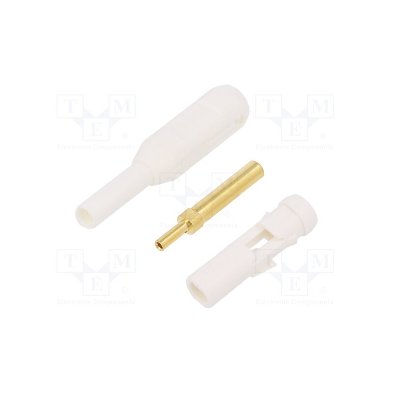 1 pcs x STu00c4UBLI - 65.3349-29 - Socket, 2mm banana, 38.2mm, white, soldered,crimped, insulated