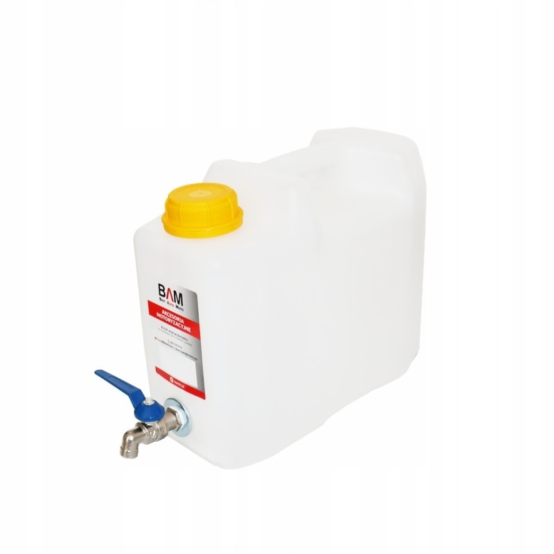 Water bank canister with tap, 5 liters