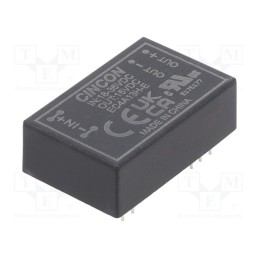 1 pcs x CINCON - EC4A13H-E - Converter: DC/DC, 5/6W, Uin: 18÷36V, Uout: 15VDC, Iout: 400mA, DIP24