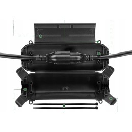 Cable protection box for camping