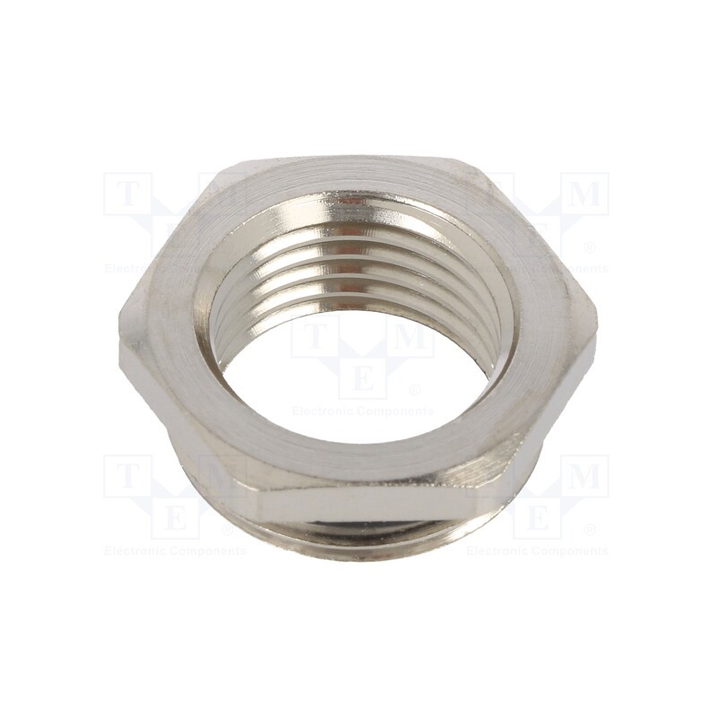 1 pcs x HUMMEL - 1.077.2012.50 - Reduction of threads for glands, Int.thread: M12, brass, nickel