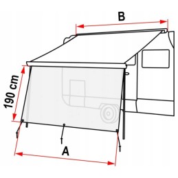 Sunscreen for XL 500 Fiamma awning