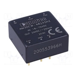 1 pcs x AIMTEC - AM30CW-4824SNZ - Converter: DC/DC, 30W, Uin: 18÷75V, Uout: 24VDC, Iout: 1.25A, 1'x1'